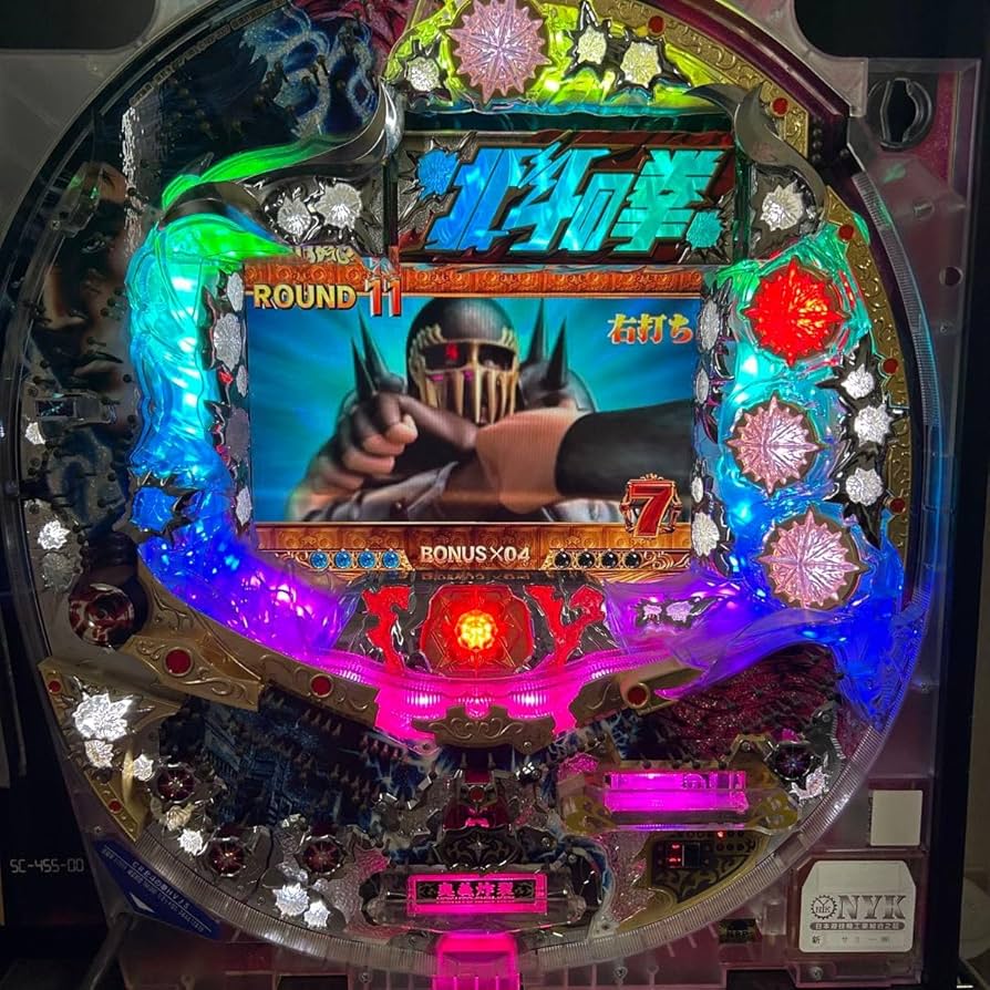 北斗の拳 パチンコ台 LED照明付き 北斗の拳 パチンコ台 LED照明付き