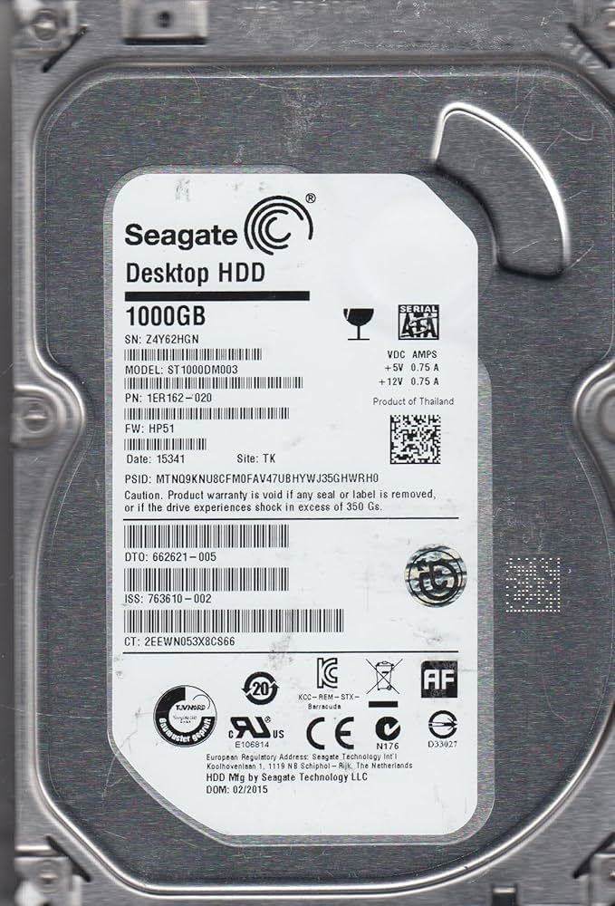 Amazon | Seagate ST1000DM003 Barracuda 3.5インチ 1TB 7200RPM SATA