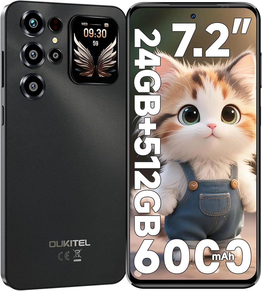 Amazon | OUKITEL C68 PLUS SIMフリー スマートフォン 本体 24GB+512GB