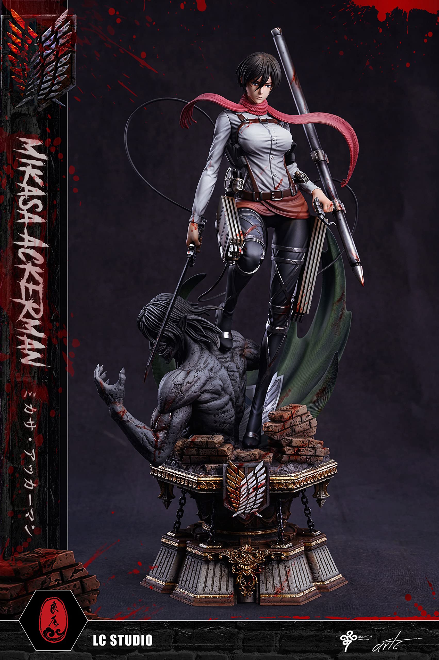 進撃の巨人スクールカーストミカサ ガレージキットフィギュア