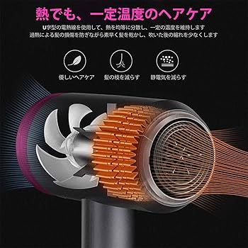 Amazon | BrilliStarヘアドライヤー、ディフューザー付き1100W