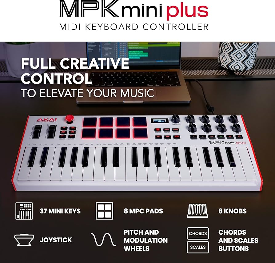 Amazon.com: Akai Professional MPK Mini Plus - USB MIDI Keyboard