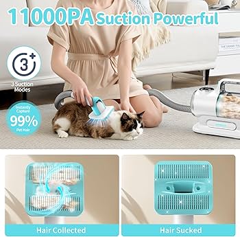 Amazon.co.jp: SIMWALペットグルーミングキットとペット用掃除機、大