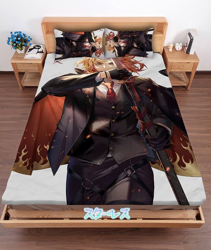 Amazon | Starless 煉獄杏寿郎 【抱き枕「40cm×60cm」 1個】 寝具 毛布