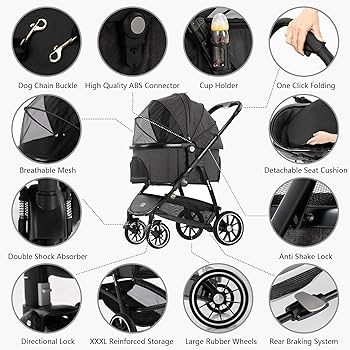 Amazon.co.jp: Kenyone ペットカート 分離型 折りたたみ ペットカート