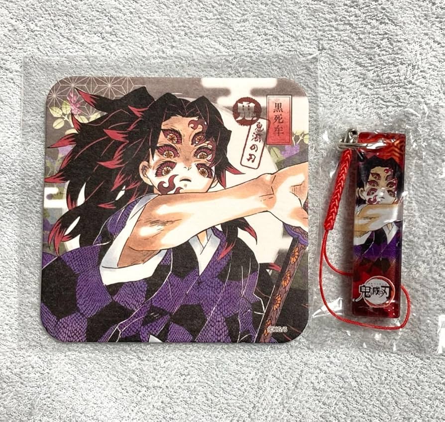 d*7様 鬼滅の刃 黒死牟 アートコースター 木製カレンダー イラスト