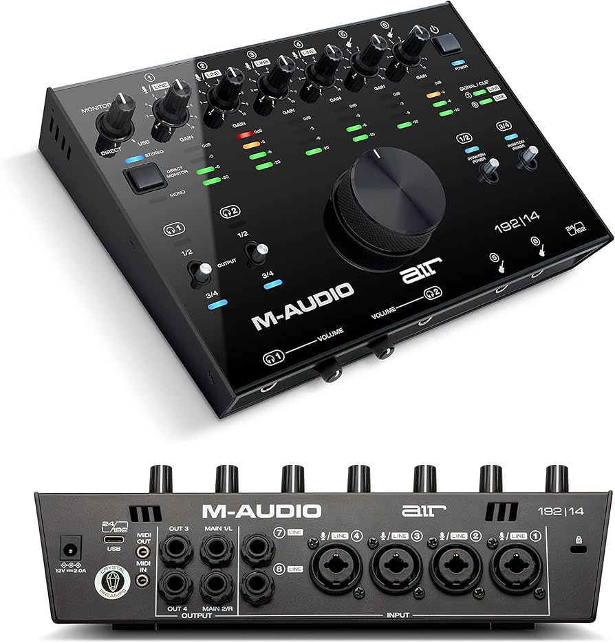 Amazon.com: M-AUDIO AIR 192x14 USB-C Audio Interface for Studio