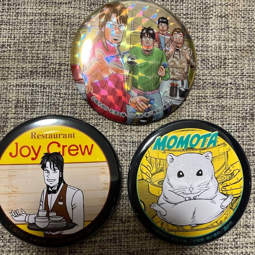 カイジ展一条聖也イチジョウ 缶バッジ