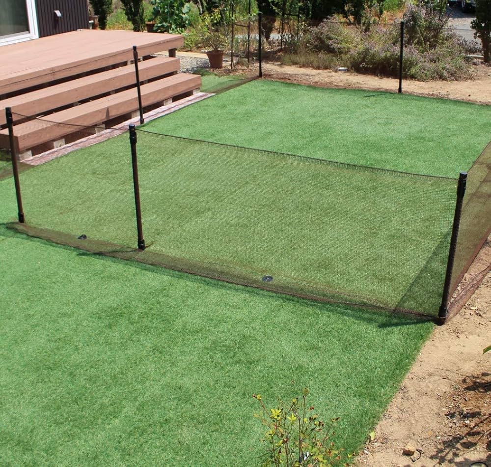 Amazon.co.jp: 第一ビニール ドッグランセット 90cm×20m 茶 : ペット用品