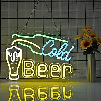 Amazon | JJOMOBUTY ビールネオンサイン 多階段調光可 LED COLD BEER