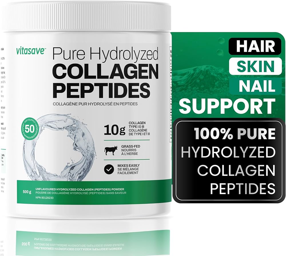 Amazon.com: Vitasave Collagen Peptides Powder – 10g Hydrolyzed