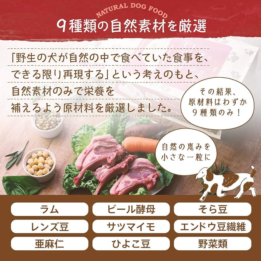 Amazon.co.jp: アランズ ナチュラル ドッグフード ラム (2kg) 全犬種