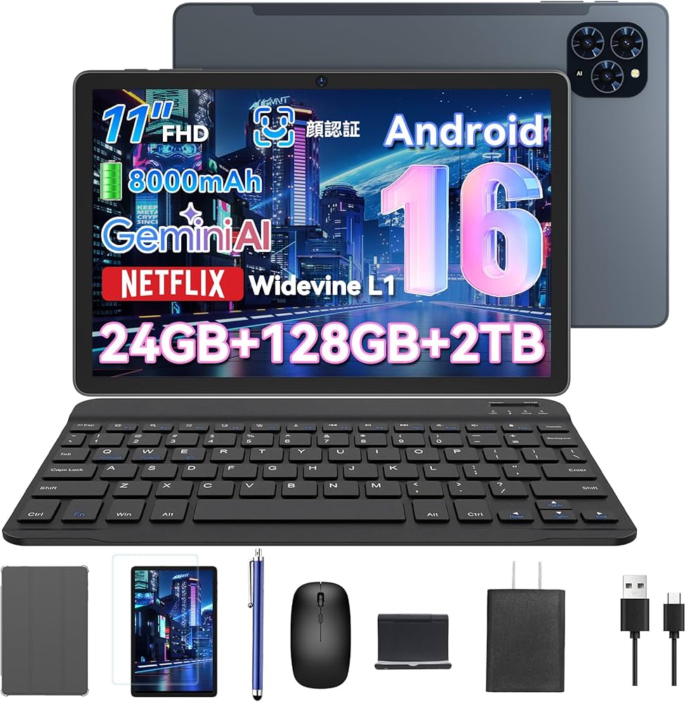 Amazon.co.jp: 【世界初登場 Android16 タブレット】Tabwee T90