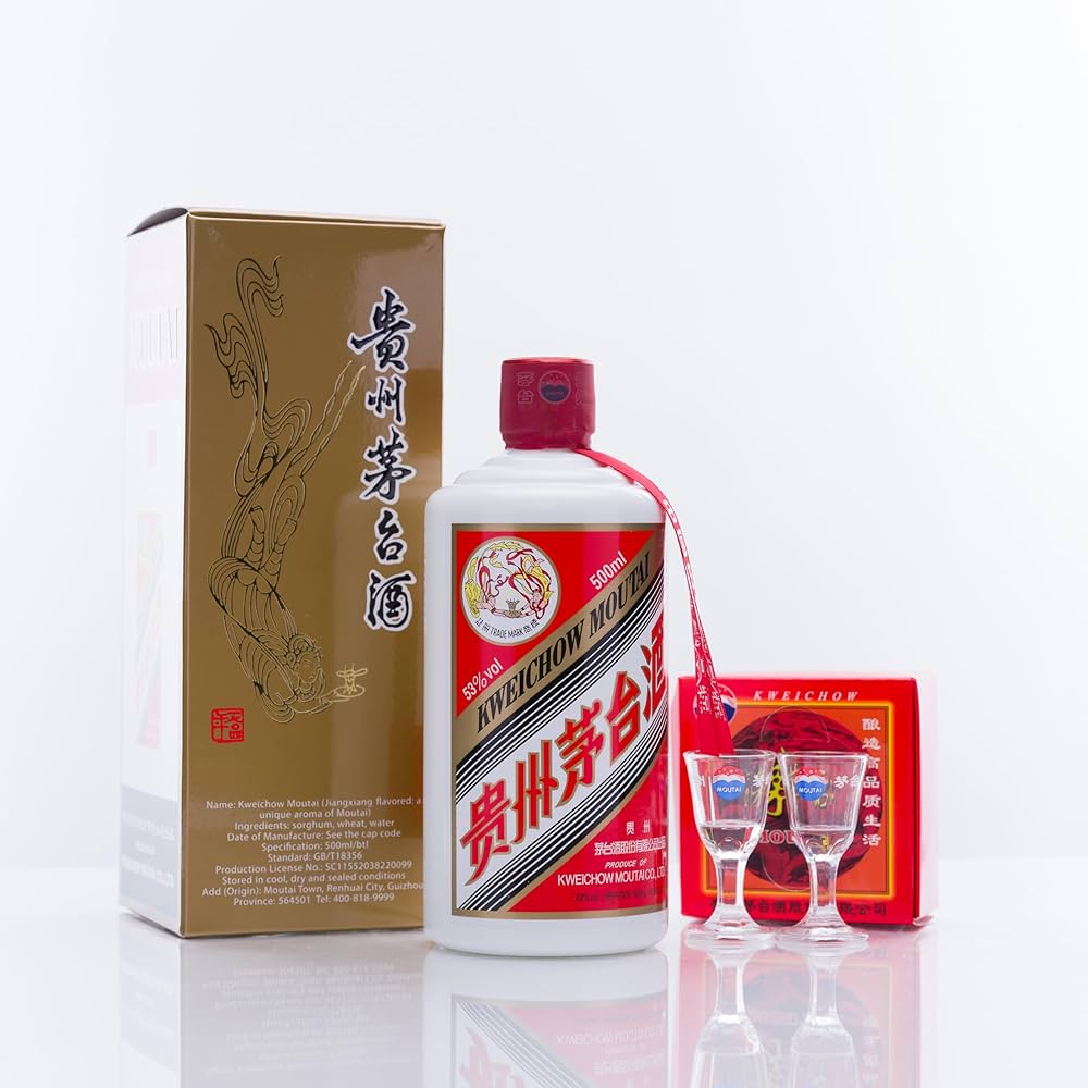 Amazon.co.jp: 貴州茅台酒 飛天 アルコール53度500ml 2024年 箱付