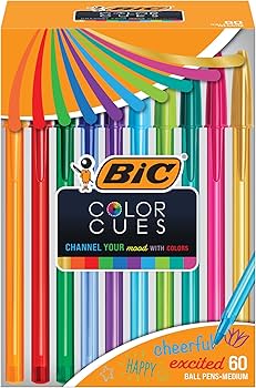 Amazon | BIC カラーキューペンセット 60本パック アソートカラー