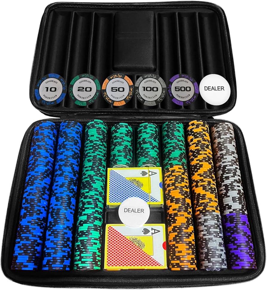 Amazon | GOODEASY ポーカーチップ 500枚 ポーカーセット クレイチップ