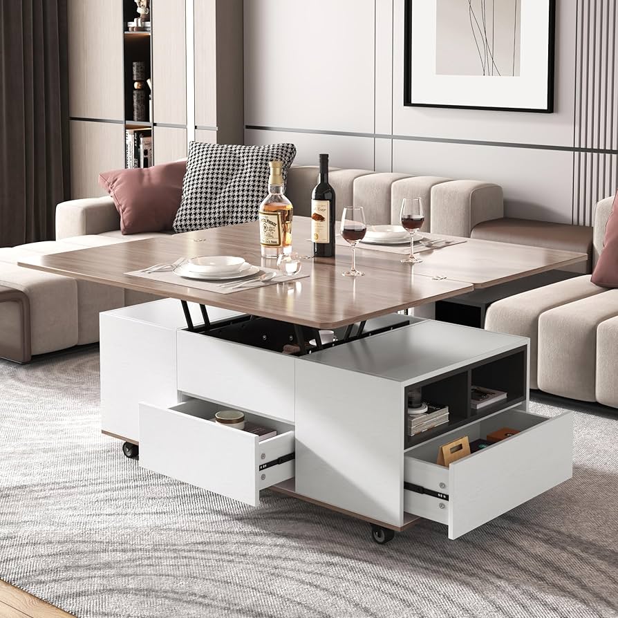 Amazon.com: Merax Lift Top Coffee Table with Extendable Tabletop