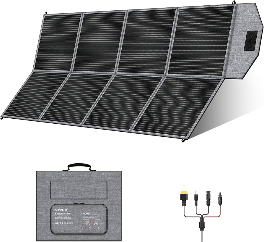 Amazon.com : 400W Portable Solar Panel, Camping Essentials