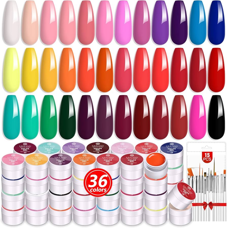 Amazon | Saviland 36色ジェルペネイルキット 春夏 カラージェルネイル