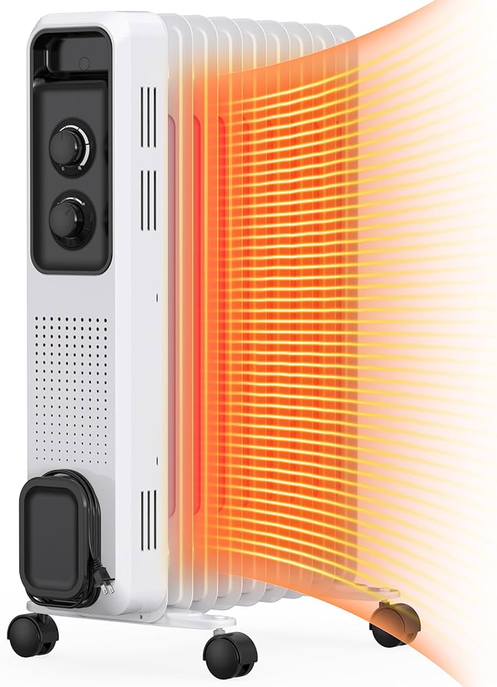 Amazon | Nayuoo オイルヒーター 8畳~10畳 暖房器具 省エネ 電気代節約