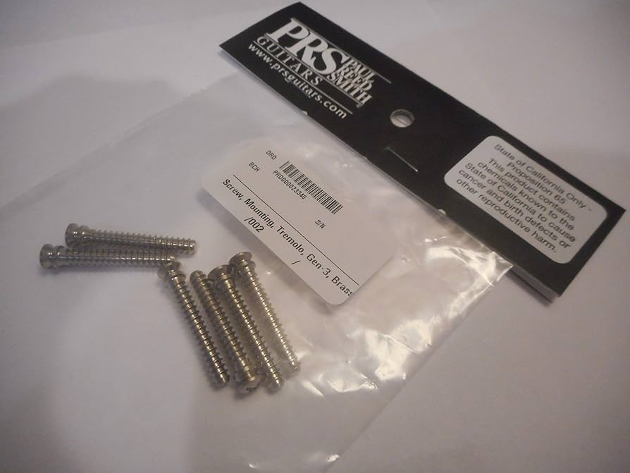 Amazon.co.jp: PRS Gen 3 トレモロブリッジ取り付けネジ(6) - ニッケル