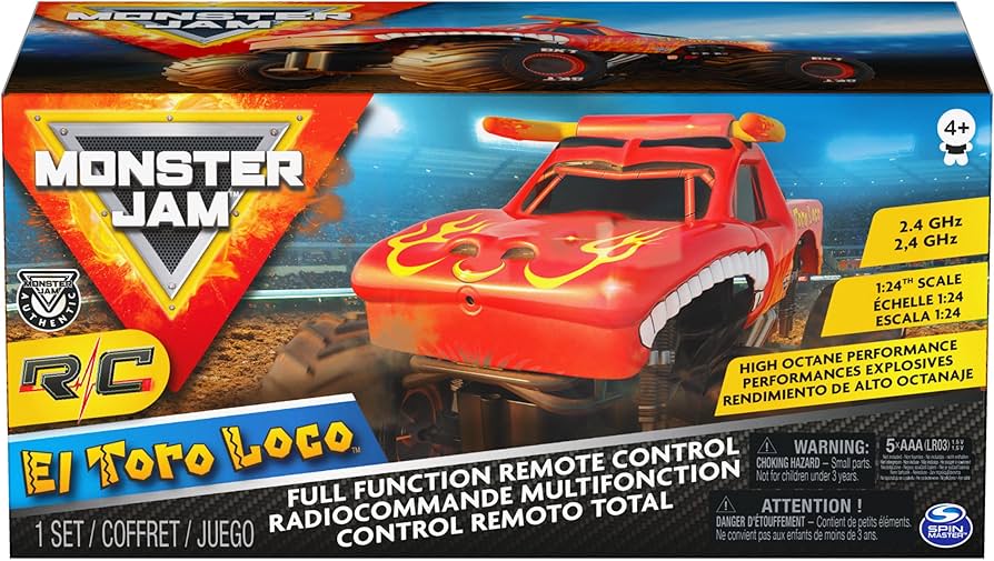 Amazon.co.jp: Monster Jam、公式El Toro Locoリモートコントロール