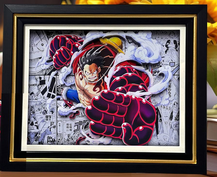 Amazon.co.jp: ワ.ン.ピ.ー.ス アニメ 手彫りの 3D立体壁掛け絵画 浮遊