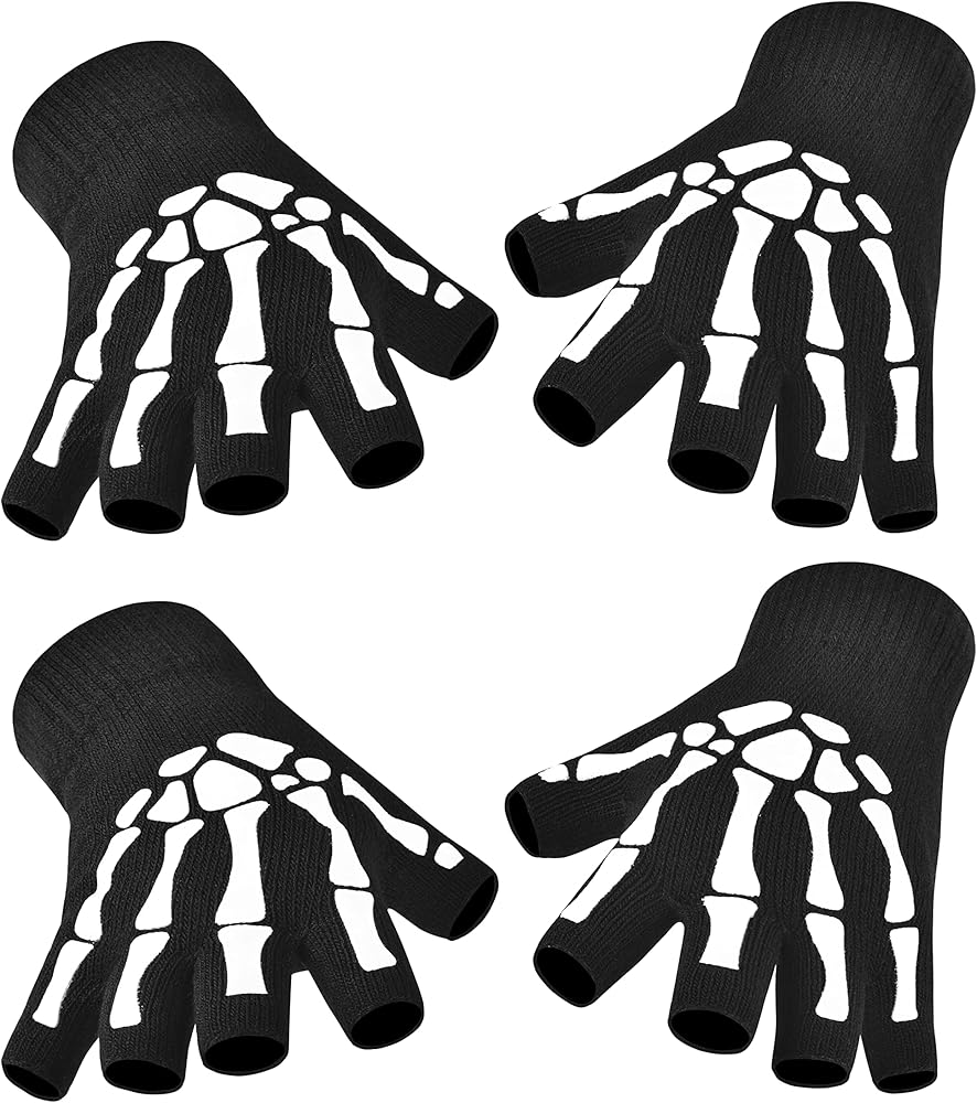 ブラックアイパッチ SKELETON'S FINGER GLOVES BLACK SKELETON'S