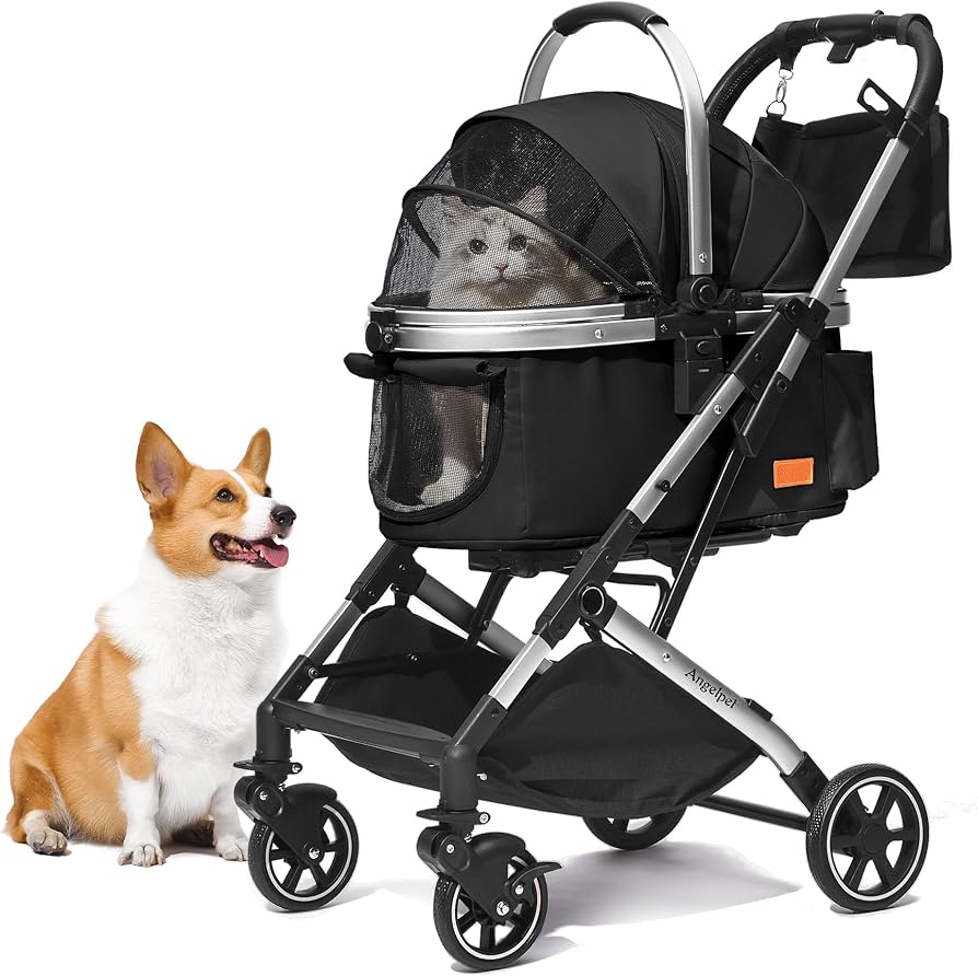 ペットカート メッシュカバー付き ペットバギー 迷彩柄 犬 三輪バギー