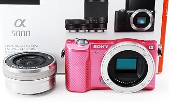 Amazon | SONY ミラーレス一眼 α5000 パワーズームレンズキット ピンク