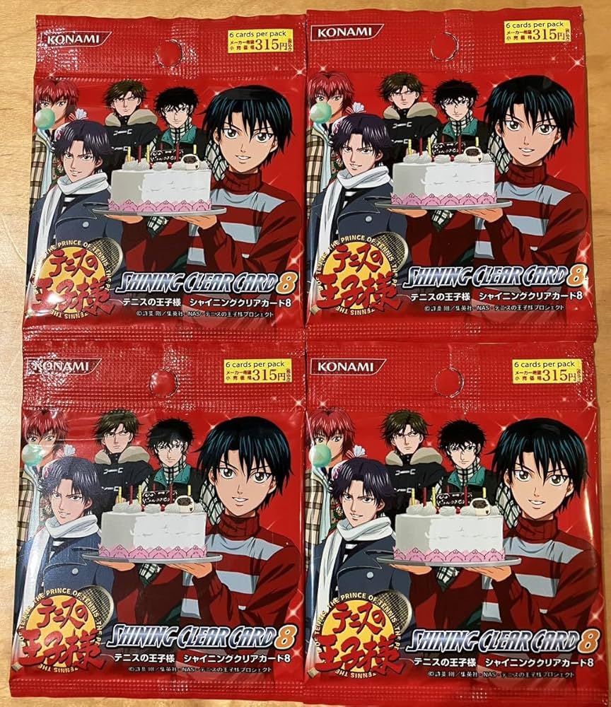 テニスの王子様シャイニングクリアカード 手塚、不二、越前まとめ売り