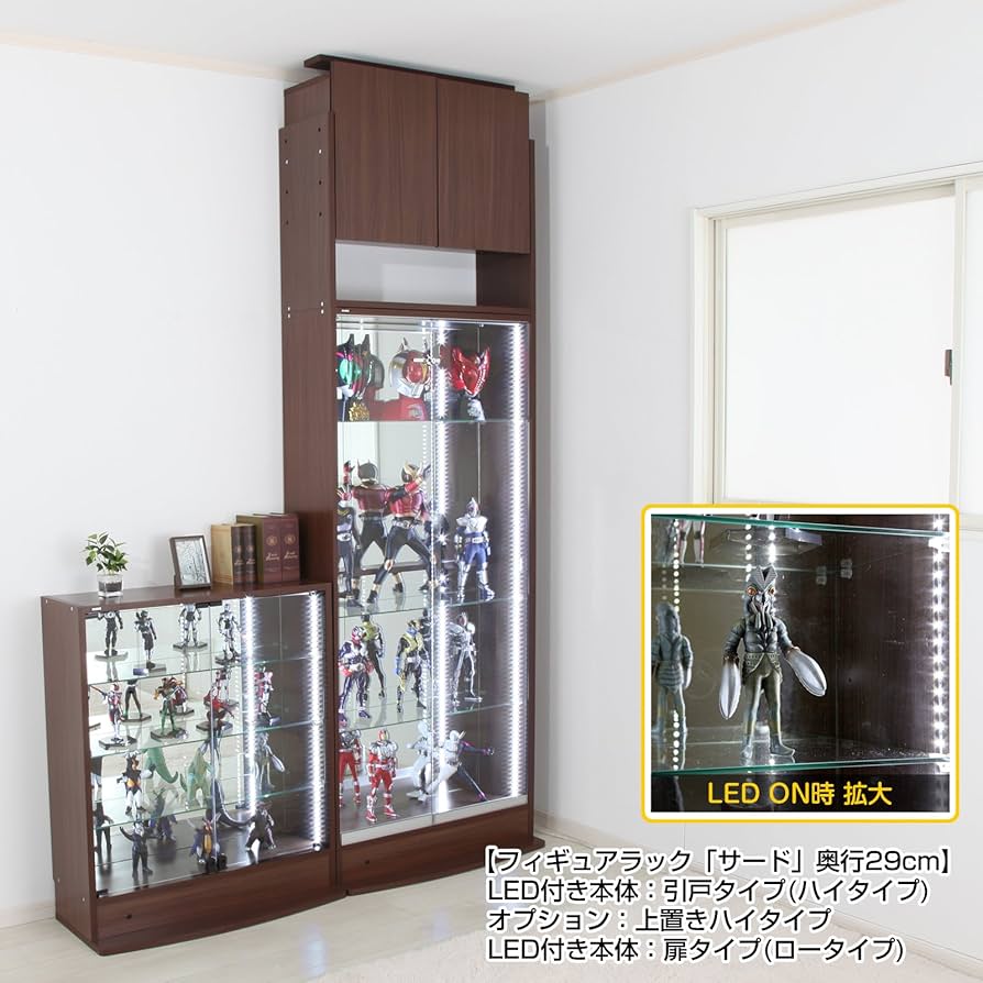 ストア jajan コレクションケース フィギュアラック (LED付き) 楽天