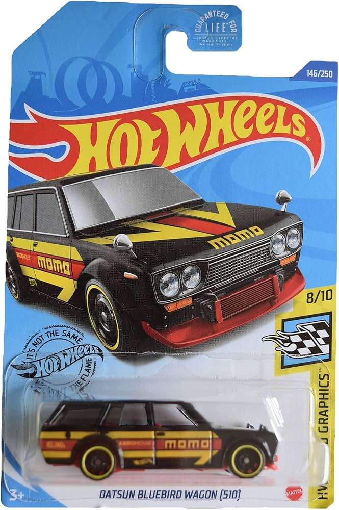 Amazon.com: Hot Wheels Datsun Bluebird Wagon (510), [black] 146