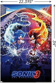 ソニック・ザ・ヘッジホッグ 日本限定 メタルポスター ポップアップ