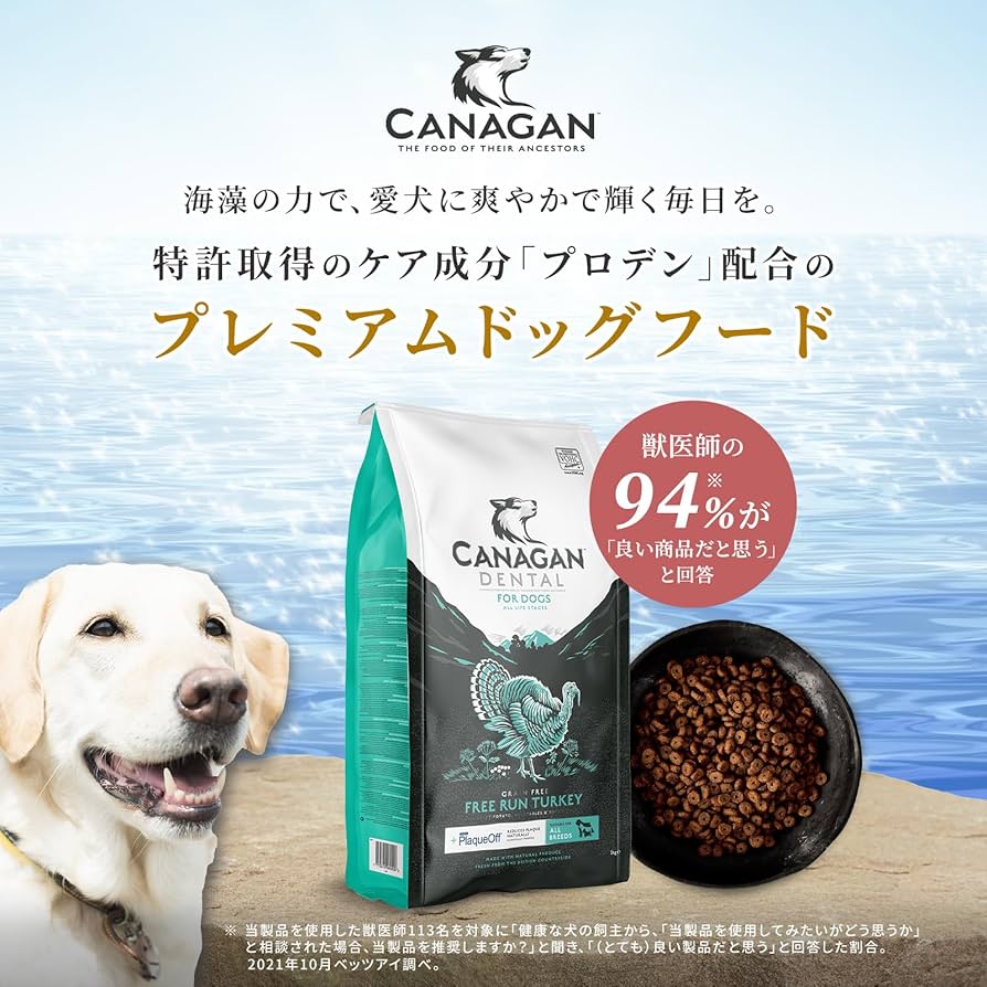 Amazon.co.jp: カナガン デンタルドッグフード (2kg) プロデン配合
