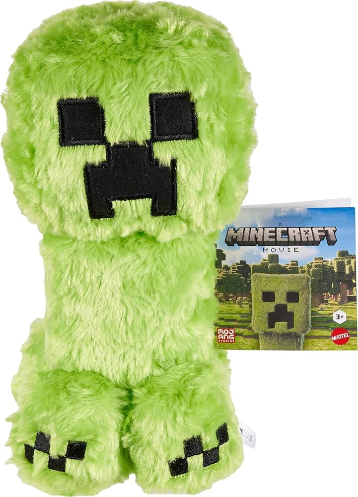 Amazon.com: Mattel Minecraft Plush Toy, Creeper Soft Doll Inspired