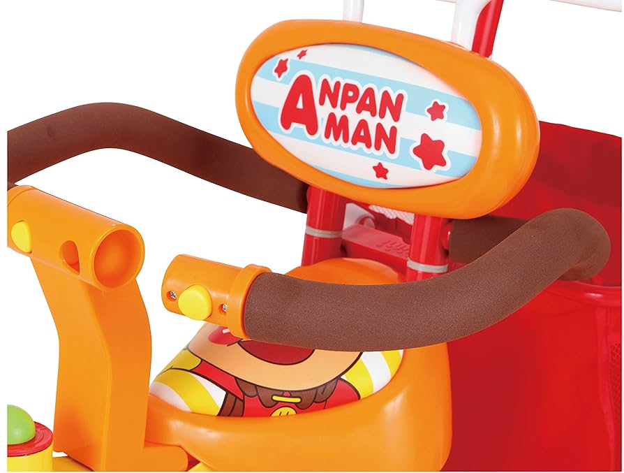 アンパンマン デラックス 三輪車 サンシェード付き アンパンマン DX 赤