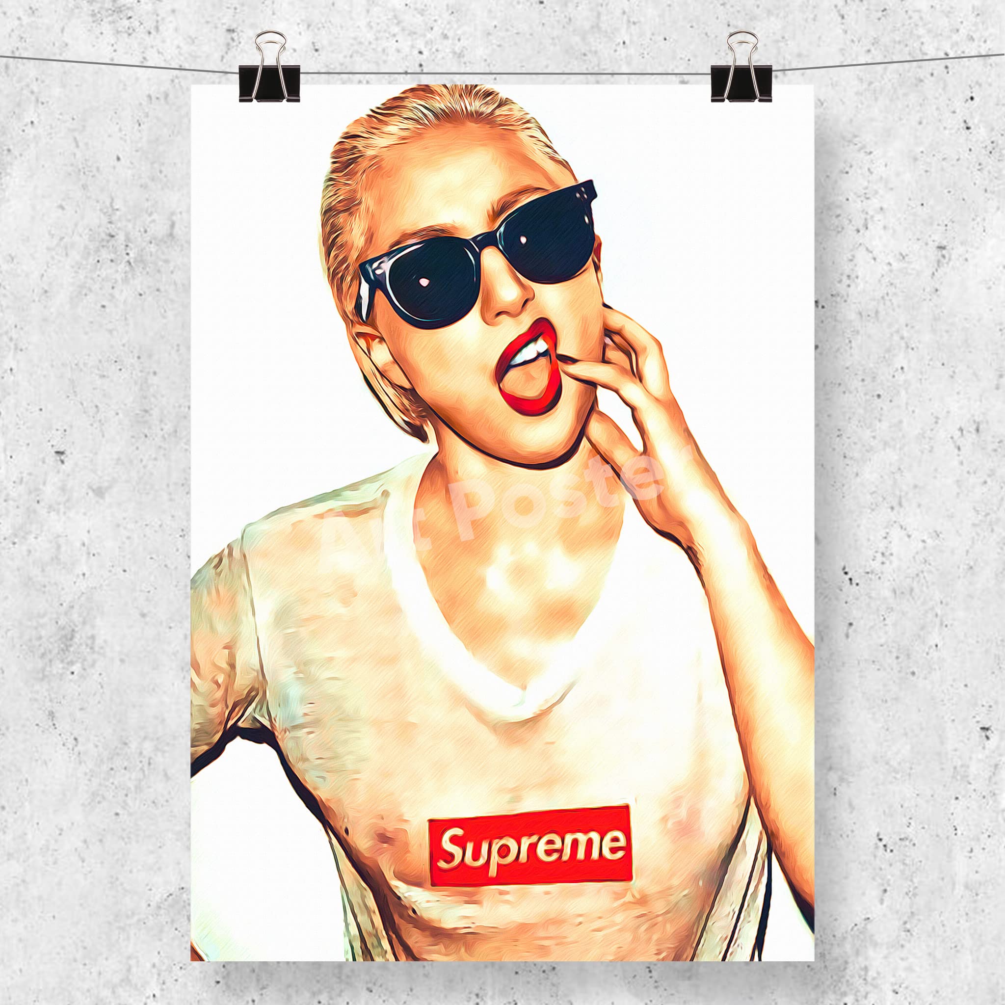 Supreme レディーガガポスター Supreme レディーガガ ポスター 【公式