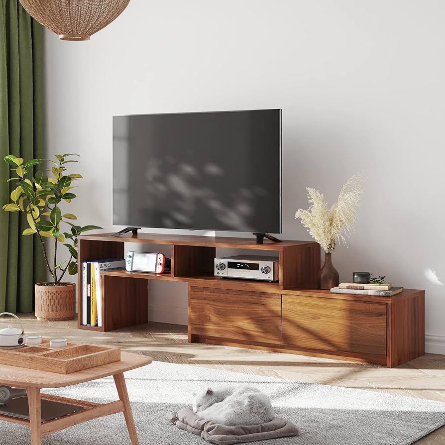 Amazon｜WLIVE テレビ台 テレビボード ローボード 伸縮 角度自由