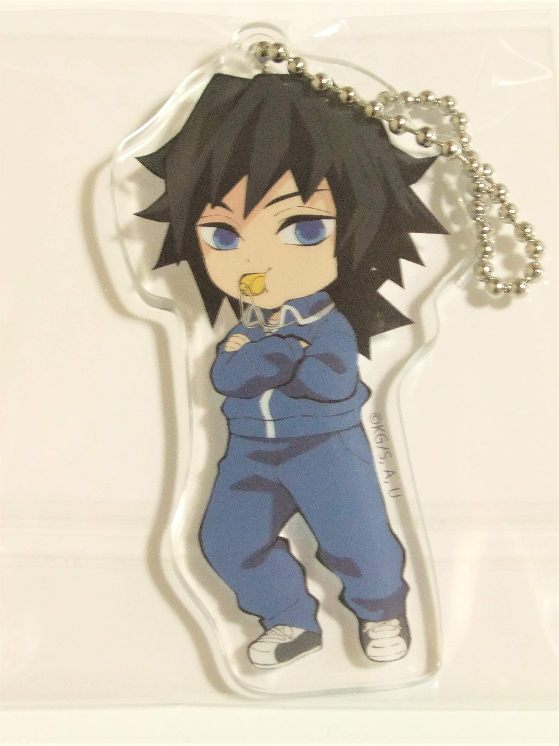 鬼滅の刃 キメツ学園 バレンタイン編 ハート形 アクリルチャーム 冨岡