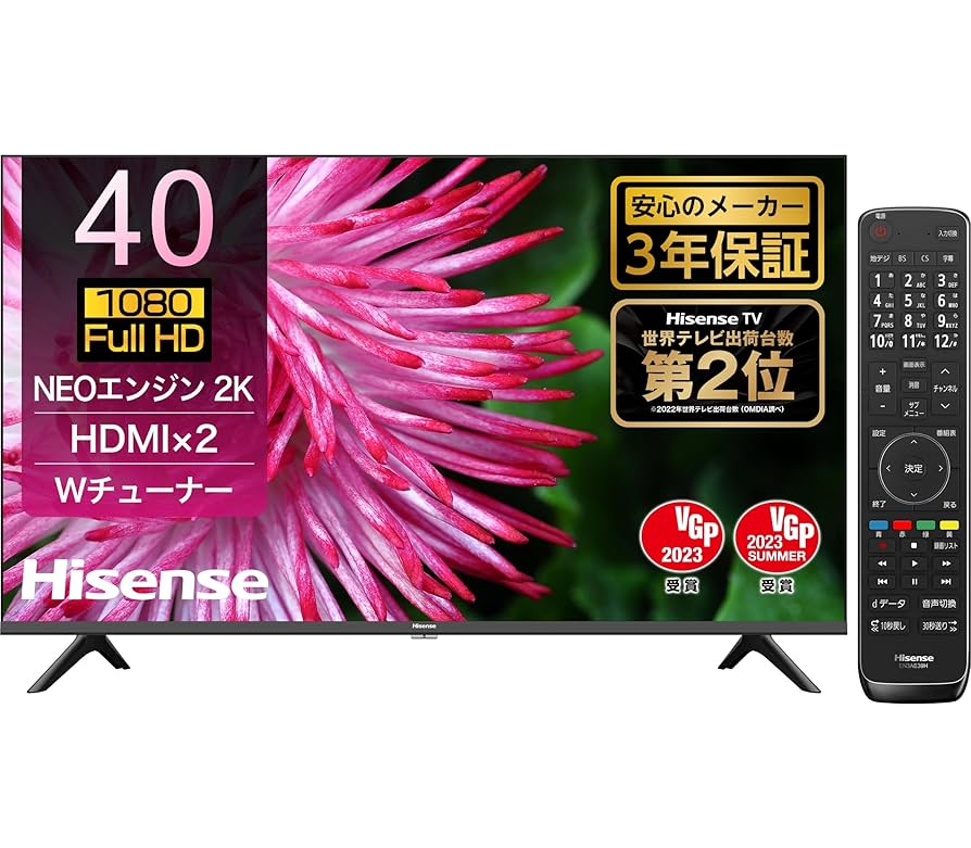 Hisense ハイビジョンLED液晶テレビ 24V型 2019年製 24A50 液晶テレビ