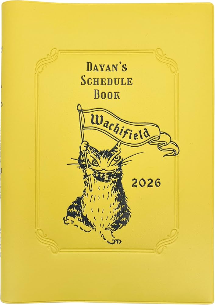 Amazon.co.jp: ダヤン 手帳 2026年 B6 ウィークリー イエロー 942105