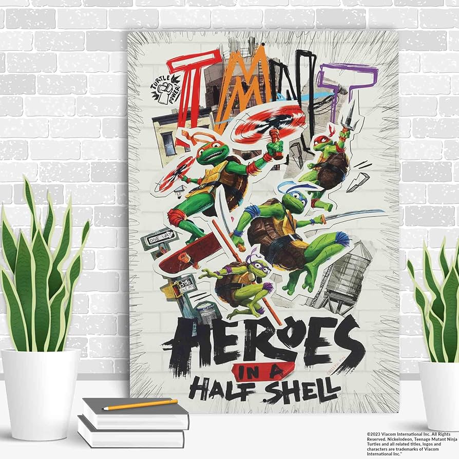 額装TIDE Mutant Ninja Turtles いでたつひろ 真作 額装TIDE Mutant