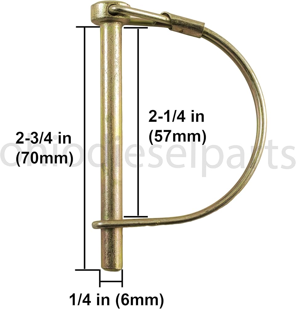 Amazon | PTO シャフトロックピン 1/4インチ x 2-1/4インチ (10個