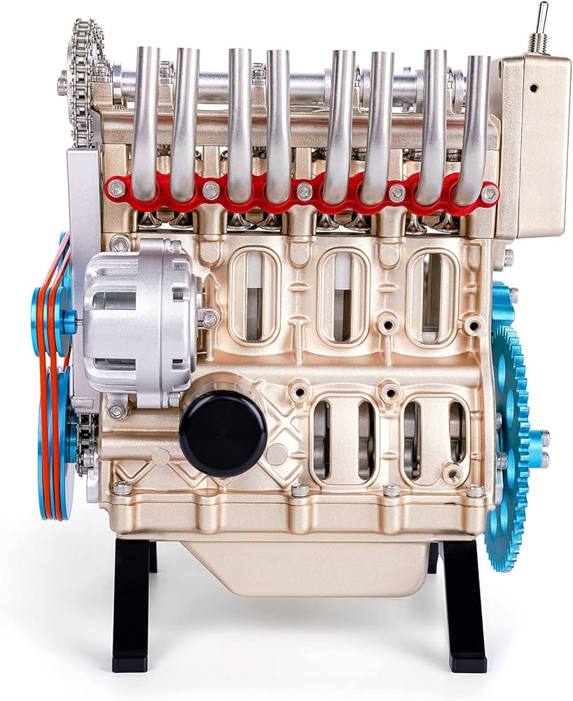 Amazon.co.jp: 【正規販売店】 Teching エンジンモデル 4気筒直列4気筒