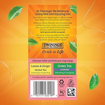 Amazon.com : Twinings Raspberry & Lemon Herbal Tea Individually