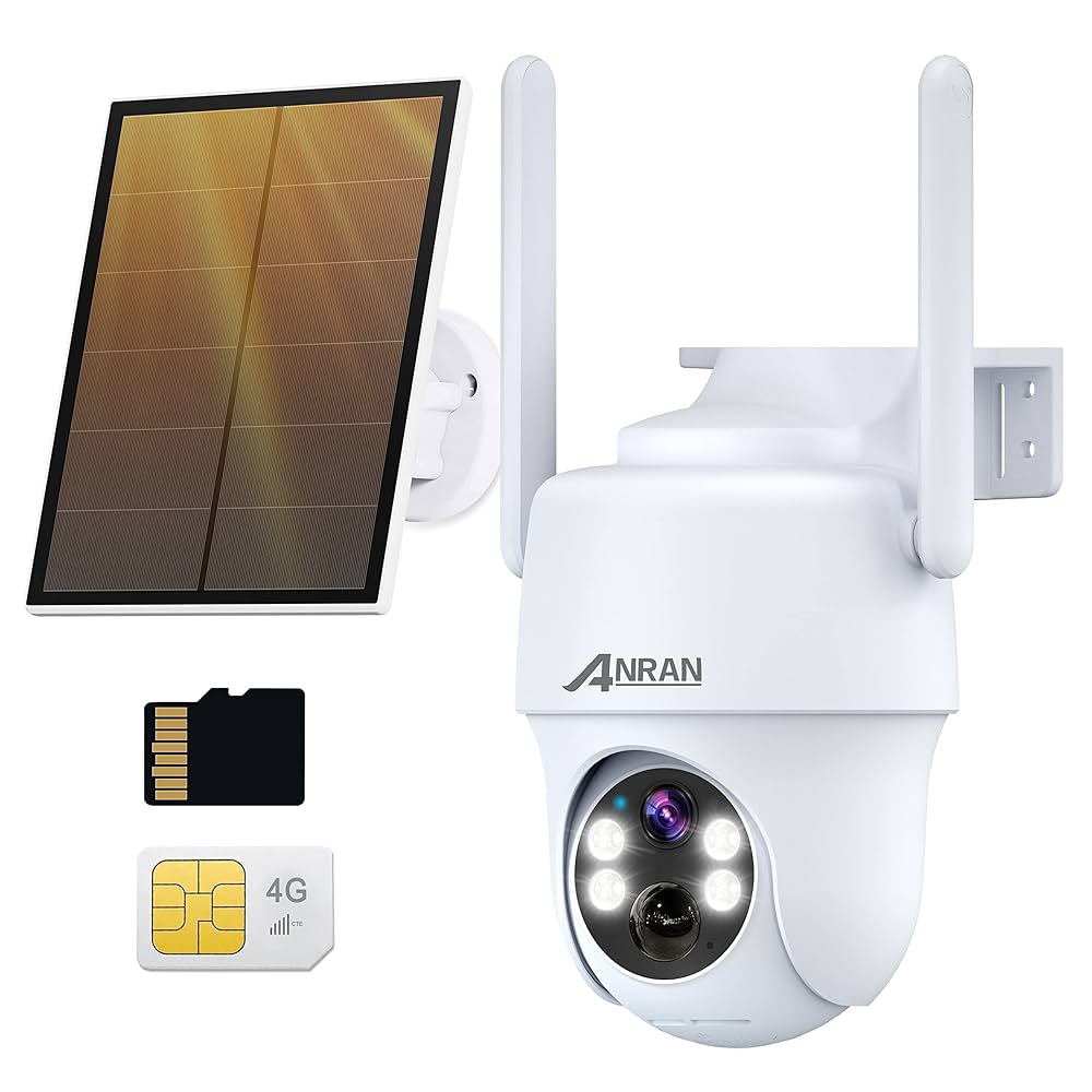ANRAN 4Gソーラー無線防犯カメラ G1 Pro 2K Solar Battery Security