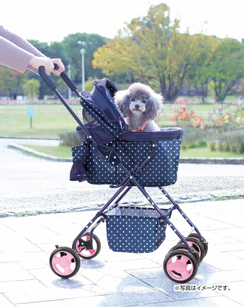 Amazon | ジェックス わんわんカート ライト ネイビードット