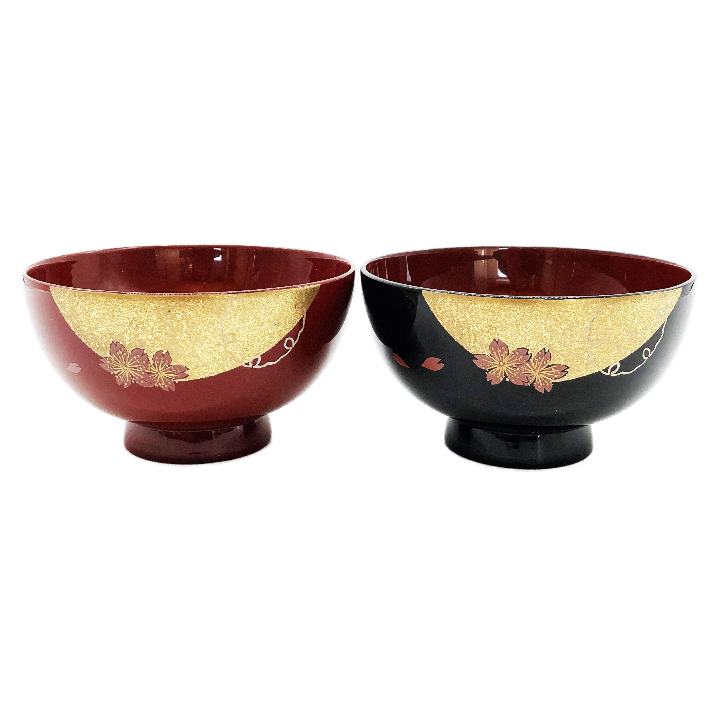 時代逸品！時代黒漆に極上草花蒔絵の映えるお椀7点（検輪島塗蒔絵椀