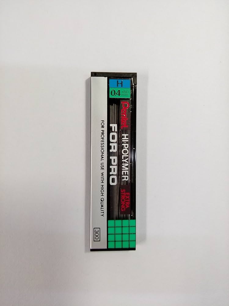 Amazon.co.jp: 希少入手困難ぺんてる ハイポリマー芯 FOR PRO 0.4 H 20